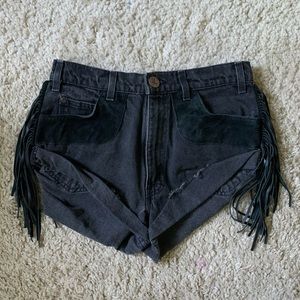 One Teaspoon Black Shorts